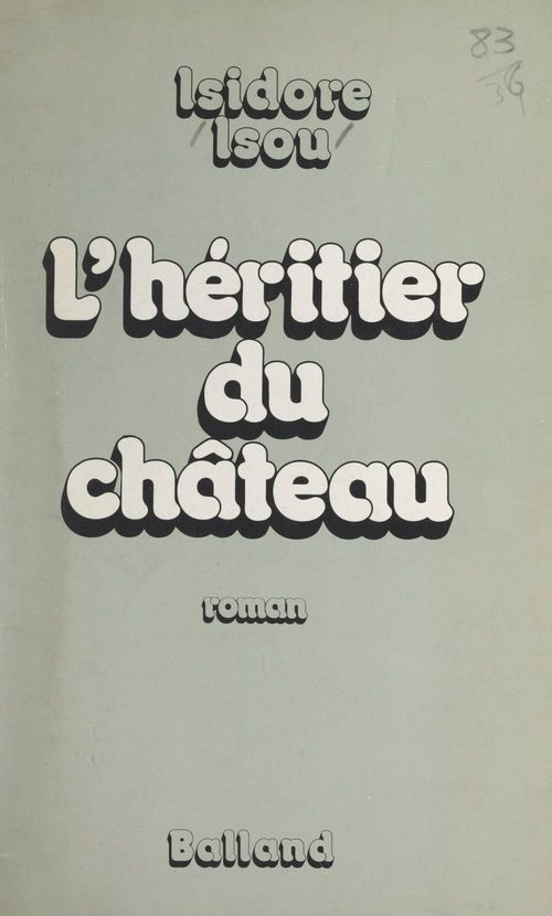 ebook cover of L'héritier du château, by Isidore Isou