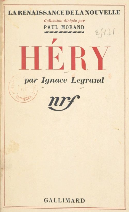 Couverture ebook de Héry, de Ignace Legrand