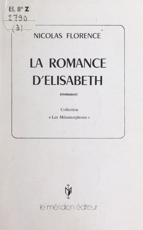 Couverture ebook de La romance d'Élisabeth, de Florence Nicolas
