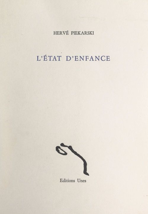 Couverture ebook de L'état d'enfance, de Herve Piekarski