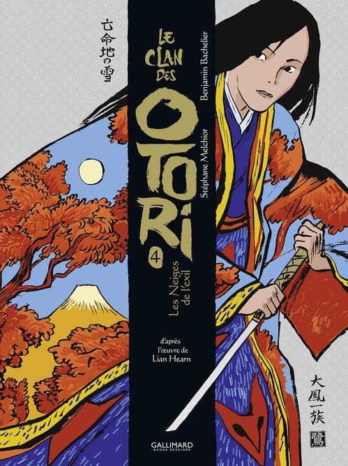 Couverture ebook de Le Clan des Otori (Tome 4) - Les Neiges de l'exil, de Stéphane Melchior, Benjamin Bachelier