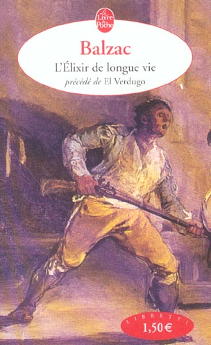 ebook cover of L'élixir de longue vie, by Honoré de Balzac
