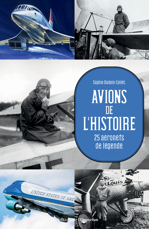 Couverture ebook de Avions de l'Histoire - 25 aéronefs de légende, de Sophie Dubois-Collet