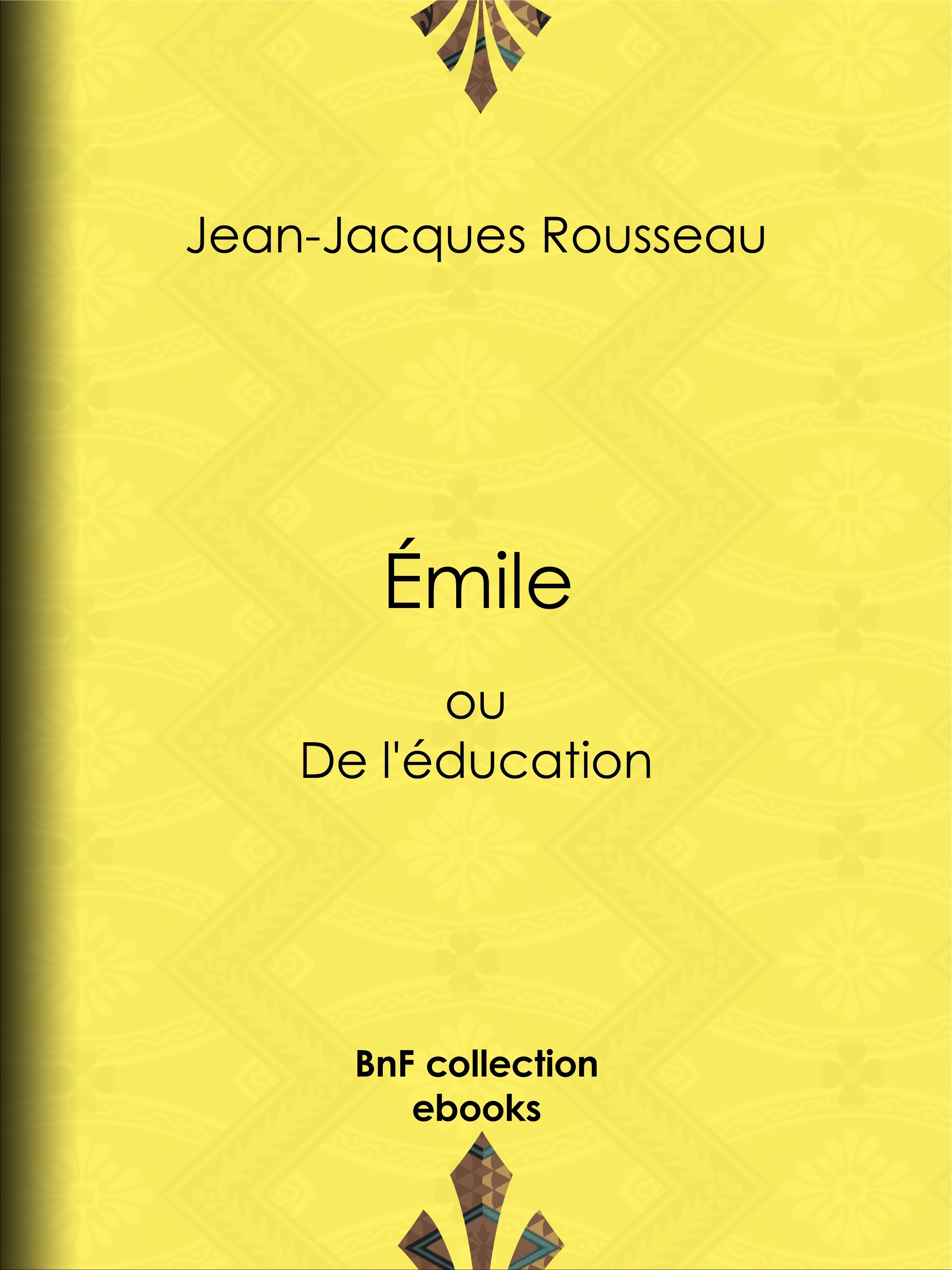 Couverture ebook de Emile, de Jean-Jacques Rousseau