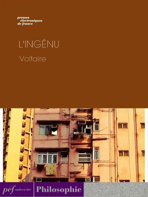 Couverture ebook de L'Ingénu, de Voltaire