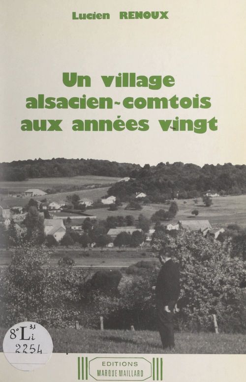 Couverture ebook de Un village alsacien-comtois aux années vingt, de Lucien Renoux