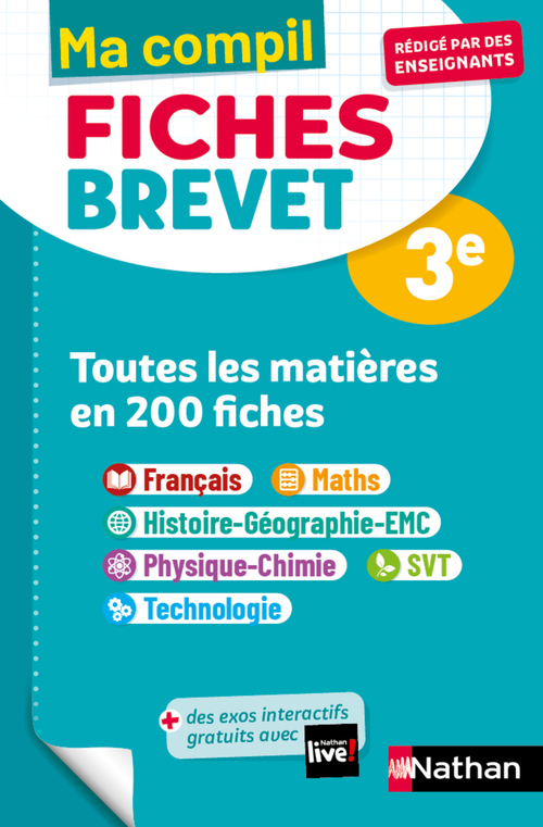 ebook cover of Ma Compil fiches Brevet 3e - Toutes les matières en 200 fiches - 2022, by Nicolas Coppens