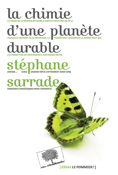 Couverture ebook de La chimie d'une planète durable, de Stéphane Sarrade