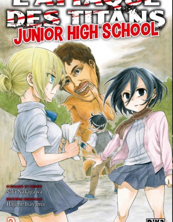 ebook cover of L'Attaque des Titans - Junior High School T02, by Hajime Isayama, Saki Nakagawa