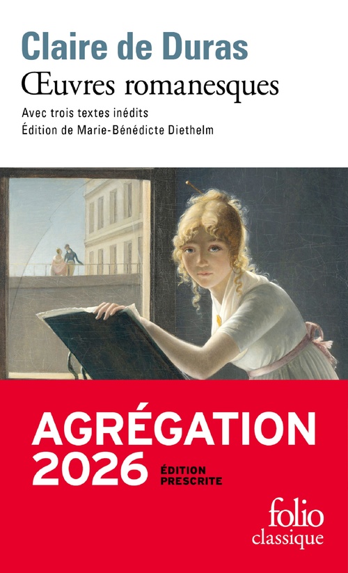 ebook cover of OEuvres romanesques (Agrégation 2026 - Édition préscrite), by Claire de Duras