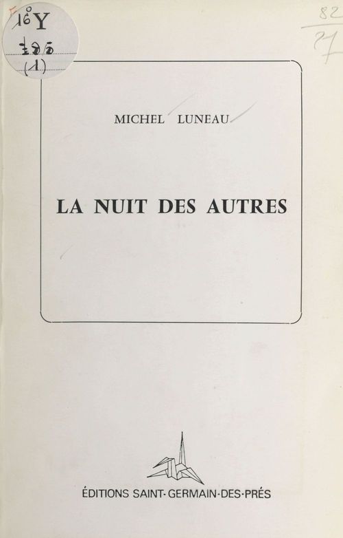 ebook cover of La nuit des autres, by Michel Luneau