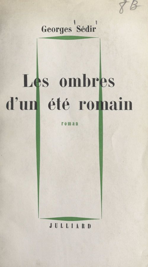 Couverture ebook de Les ombres d'un été romain, de Georges Sedir