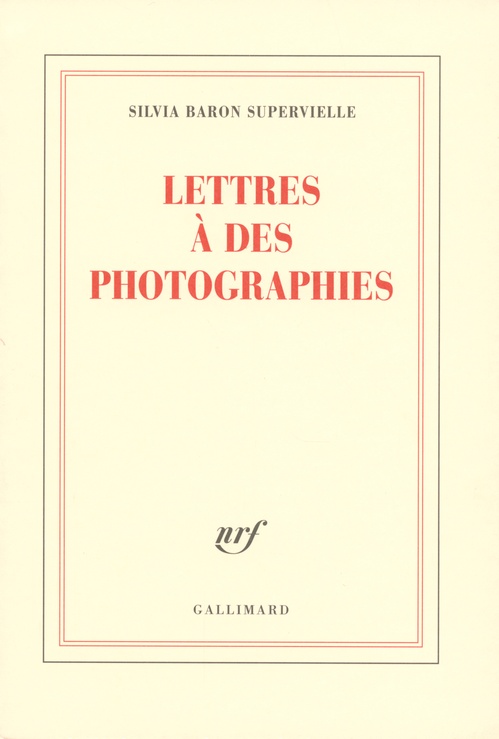 Couverture ebook de Lettres à des photographies, de Silvia Baron Supervielle