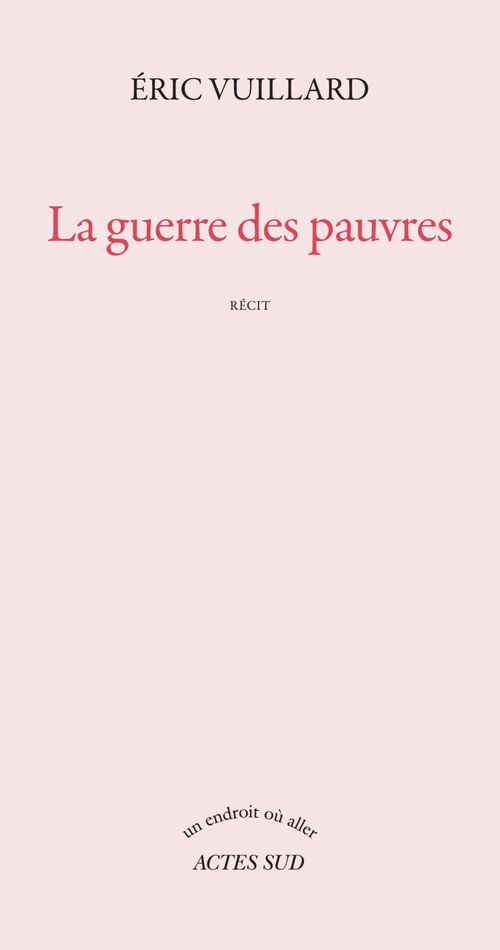 ebook cover of La guerre des pauvres, by Eric Vuillard