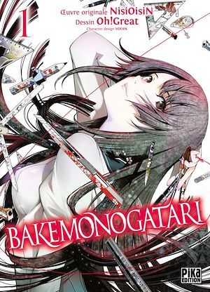 Couverture ebook de Bakemonogatari T01, de Nisioisin, Oh! Great