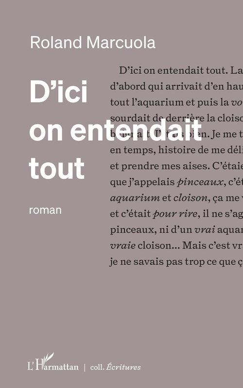 Couverture ebook de D´ici on entendait tout, de Roland Marcuola