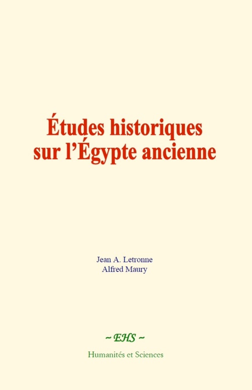Couverture ebook de Études historiques sur l'Égypte ancienne, de Jean-Martin Charcot, Paul Richer