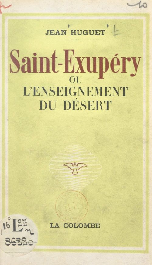 ebook cover of Saint-Exupéry, by Jean Huguet