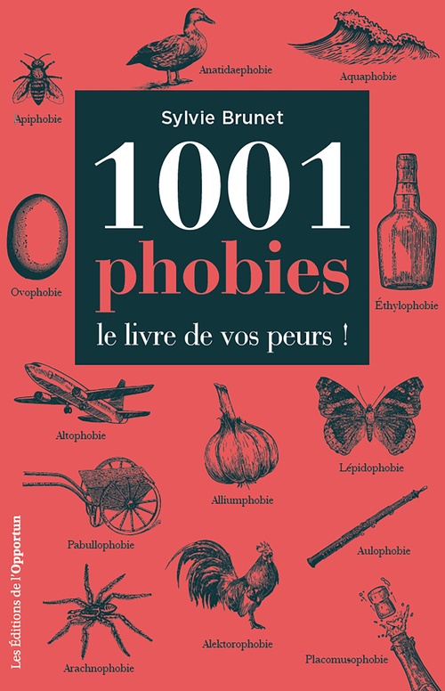 Couverture ebook de 1001 phobies - Le livre de vos peurs !, de Sylvie H. Brunet