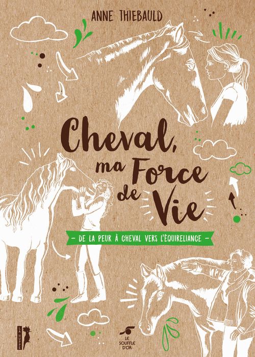 Couverture ebook de Cheval, ma force de vie , de Anne Thiebauld