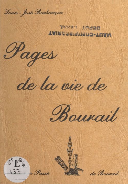 ebook cover of Pages de la vie de Bourail, by Louis-Jose Barbancon
