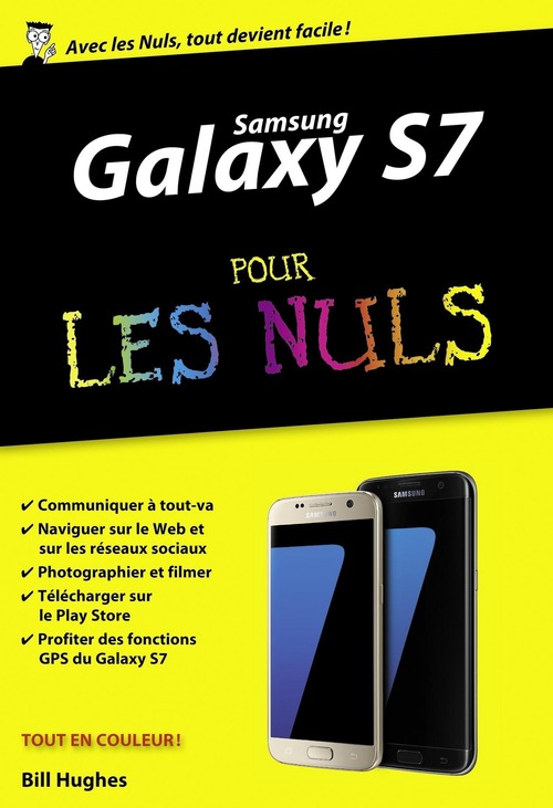Couverture ebook de Samsung Galaxy S7 Poche pour les Nuls, de Bill Hughes