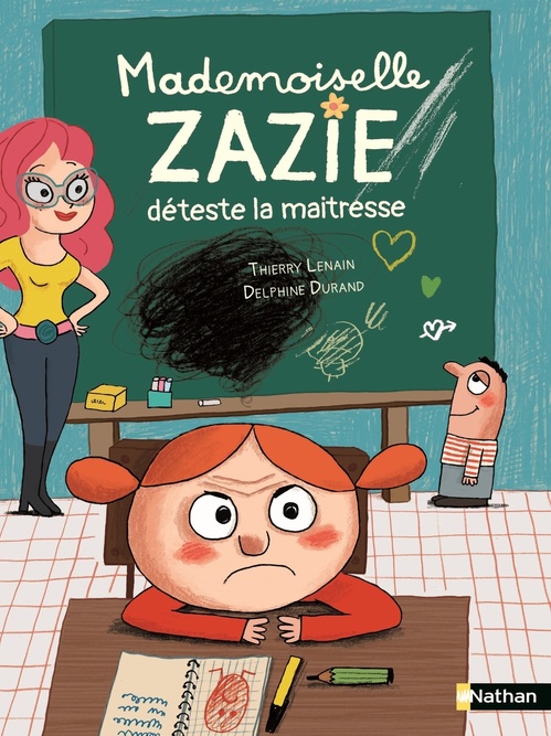 Couverture ebook de Mademoiselle Zazie déteste la maîtresse, de Thierry Lenain