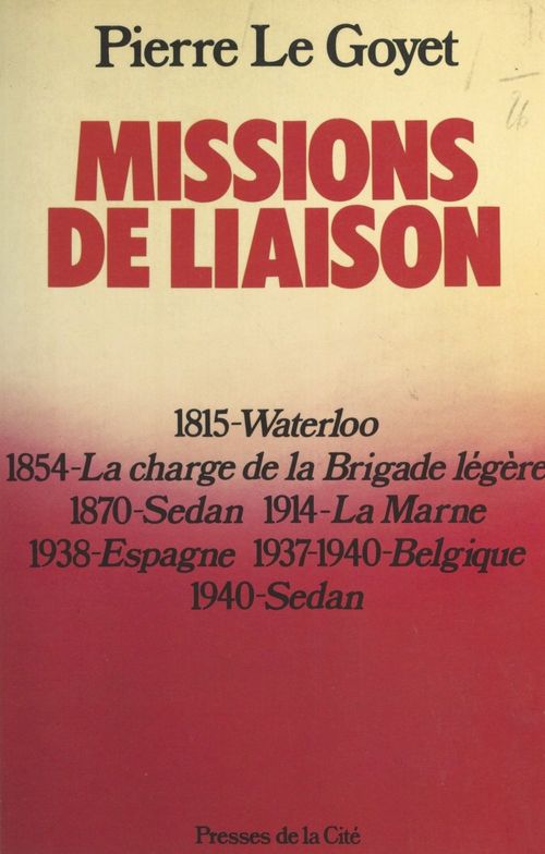 ebook cover of Missions de liaison, by Pierre Le goyet