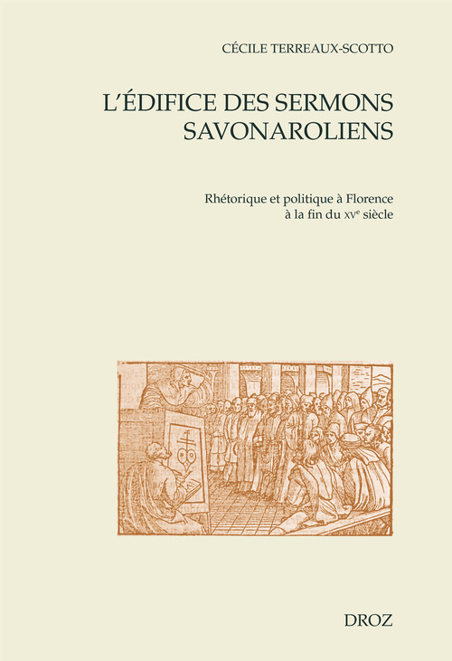 ebook cover of L'édifice des sermons savonaroliens, by Cécile Terreaux-Scotto