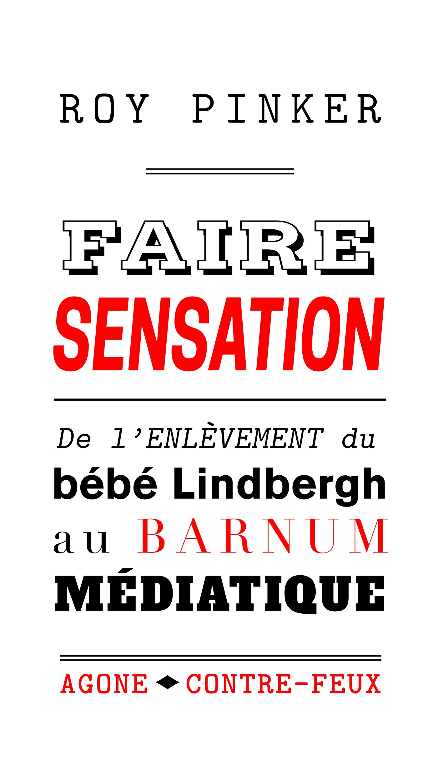 ebook cover of Faire sensation, by Pinker  Roy