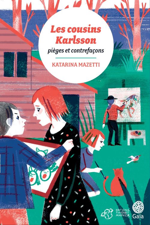 Couverture ebook de Les cousins Karlsson Tome 8 - Pièges et contrefaçons, de Katarina Mazetti