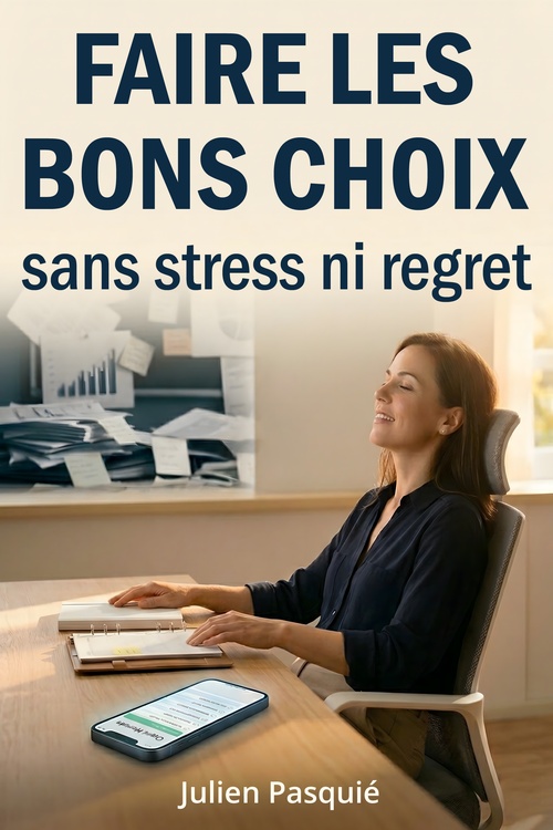 Couverture ebook de Faire les bons choix, sans stress ni regret, de Julien Pasquié