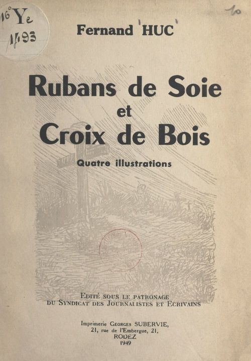 ebook cover of Rubans de soie et croix de bois, by Fernand Huc