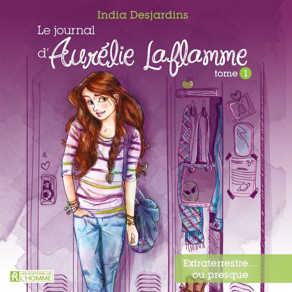 audiobook cover of Le journal d'Aurélie Laflamme - Tome 1, by India Desjardins