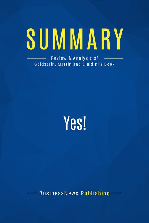 ebook cover of Summary: Yes!, by Businessnews Publishing