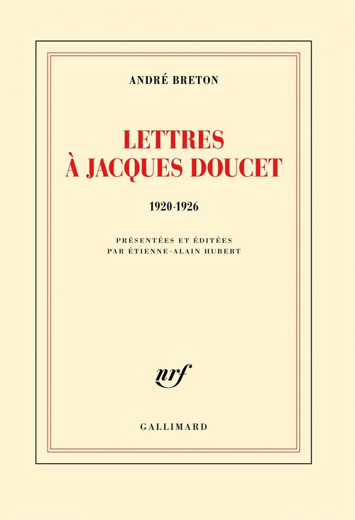 ebook cover of Lettres à Jacques Doucet (1920-1926), by André Breton