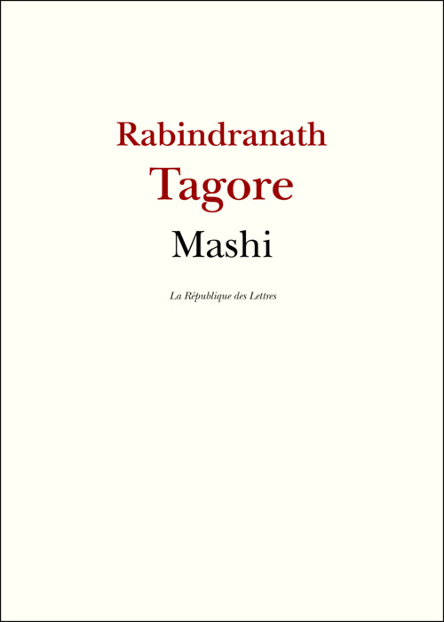 ebook cover of Mashi, by Rabindranâth Tagore