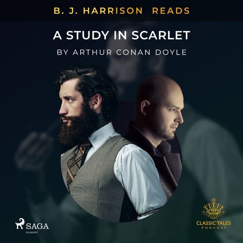 audiobook cover of B. J. Harrison Reads A Study in Scarlet, by Arthur Conan Doyle