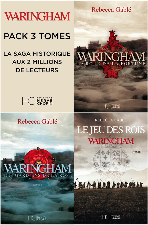 Couverture ebook de Pack Waringham - Tomes 1, 2 et 3, de Rebecca Gable