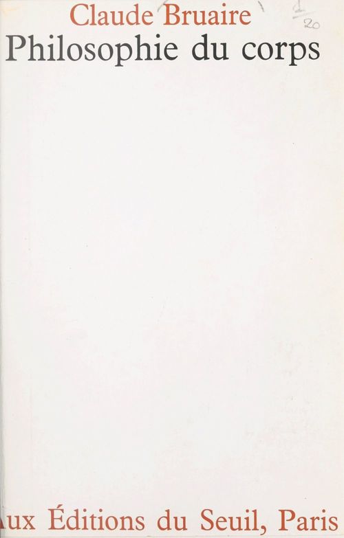 ebook cover of Philosophie du corps, by Claude Bruaire