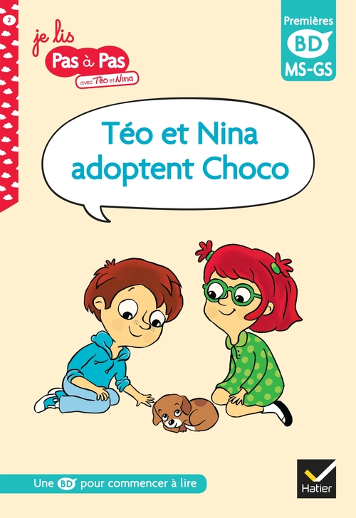 Couverture ebook de Téo et Nina adoptent Choco, MS-GS, de Isabelle Chavigny, Corinne Baret