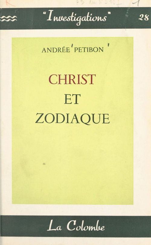 Couverture ebook de Christ et zodiaque, de Andree Petibon