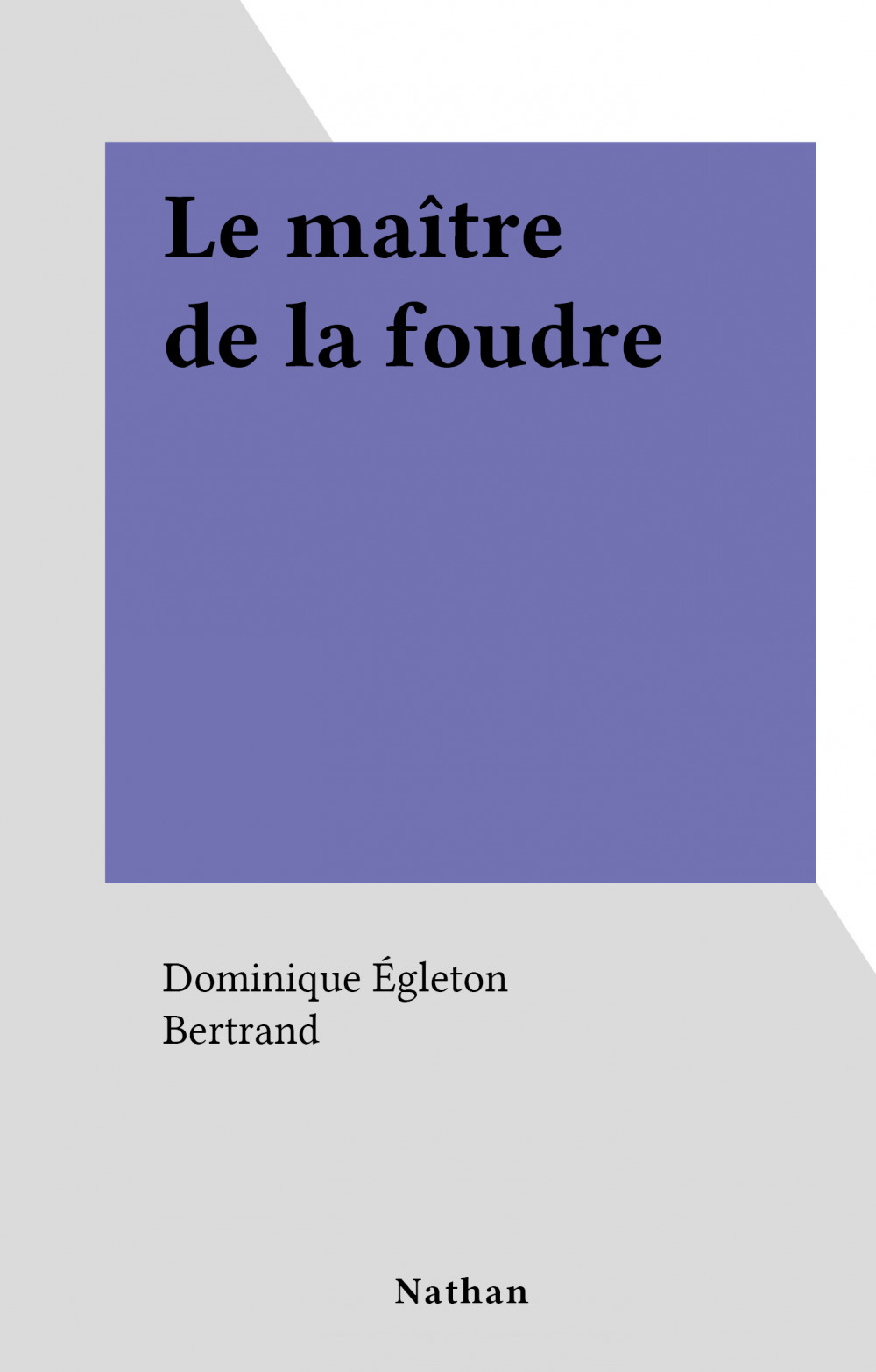 ebook cover of Le maître de la foudre, by Dominique Egleton