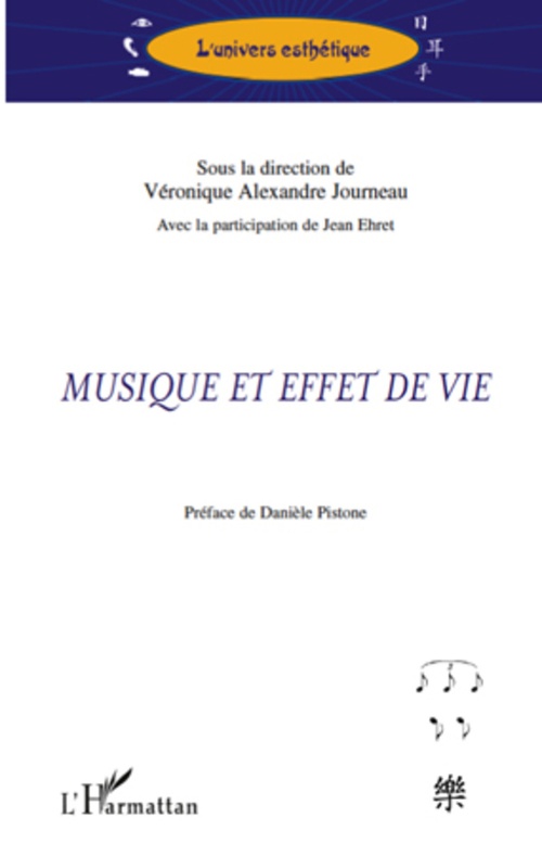 Couverture ebook de Musique et effet de vie, de Véronique Alexandre journeau, Jean Ehret