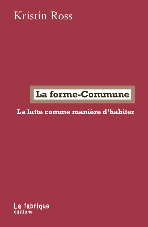 ebook cover of La forme-Commune, by Kristin Ross
