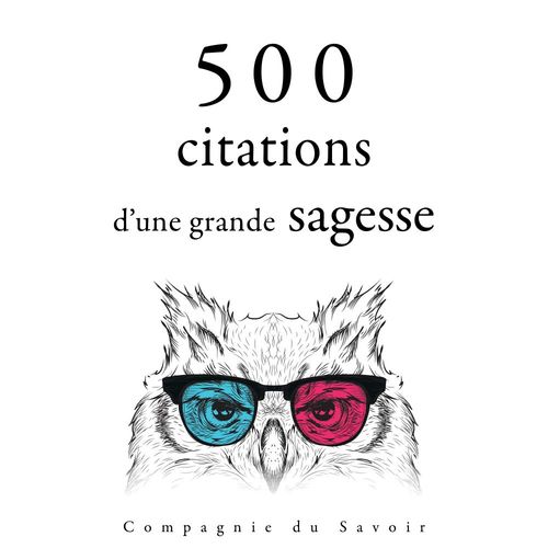 audiobook cover of 500 citations d'une grande sagesse, by Gautama Bouddha, Mahatma Gandhi, Marc Aurèle, Martin Luther King, Mère térésa