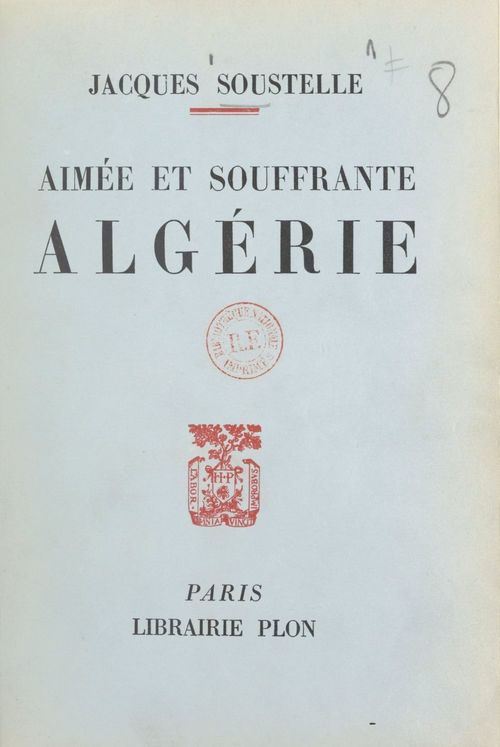 ebook cover of Aimée et souffrante Algérie, by Jacques Soustelle