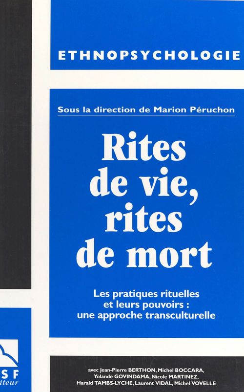 Couverture ebook de Rites de vie, rites de mort, de Collectif