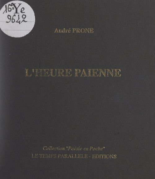 Couverture ebook de L'heure païenne, de Andre Prone