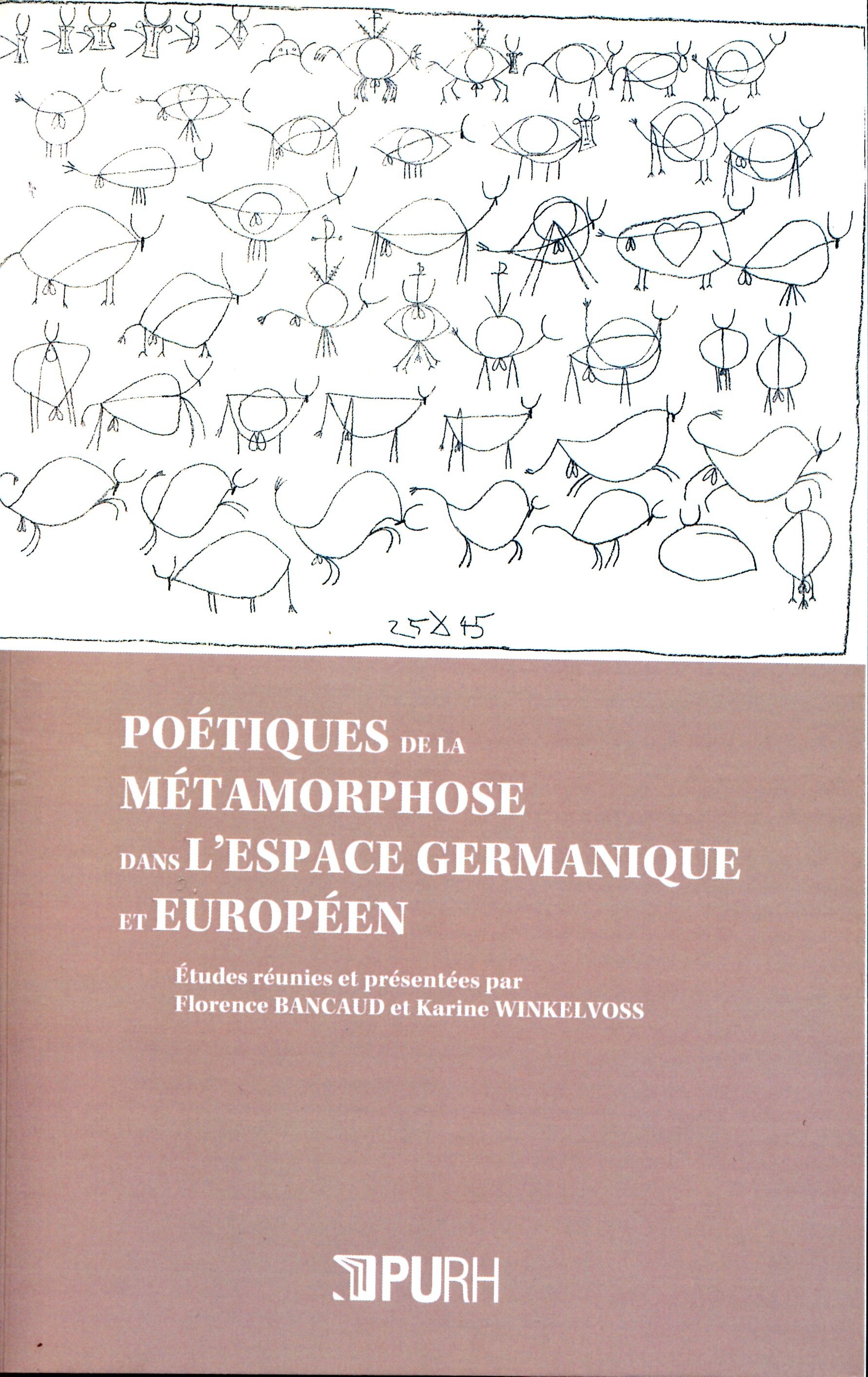 Couverture ebook de Poétique de la métamorphose dans l'espace germanique et européen, de